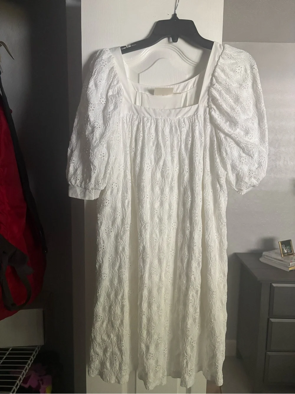 Maeve by Anthropologie Eyelet White Dress